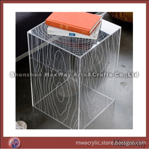 Cubic High Grade Acrylic End Table